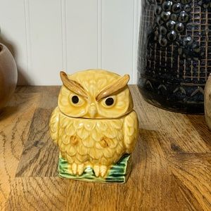Owl Sugar Bowl Vintage Ceramic Owl Container Made in Japan Mid-Century Modern